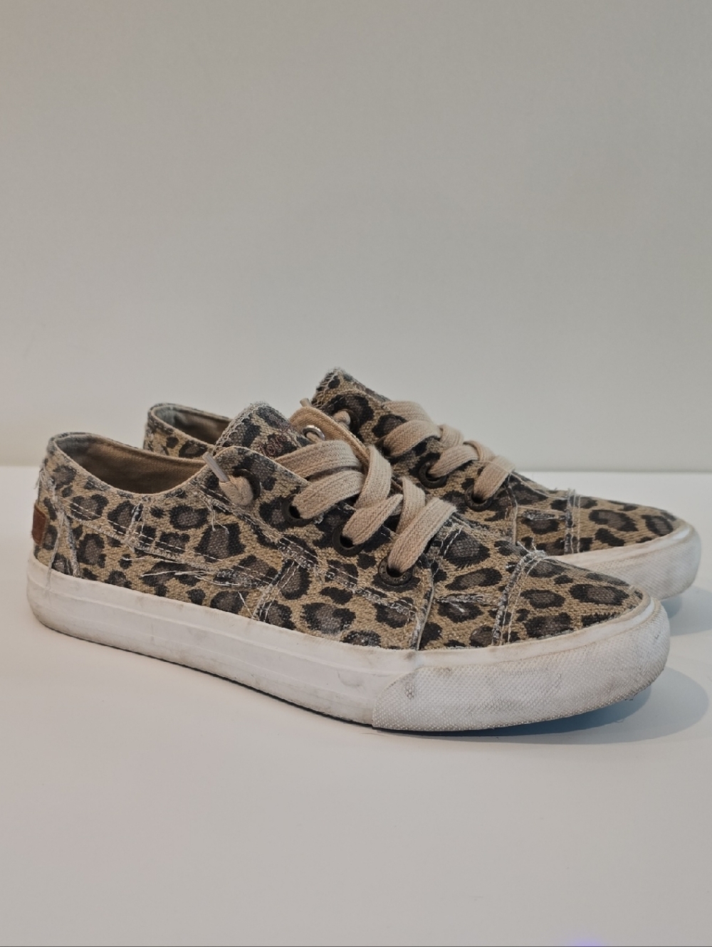 Blowfish Malibu 'Marley' Women's Leopard Print  Slip-On Sneakers, Size 7 Beige